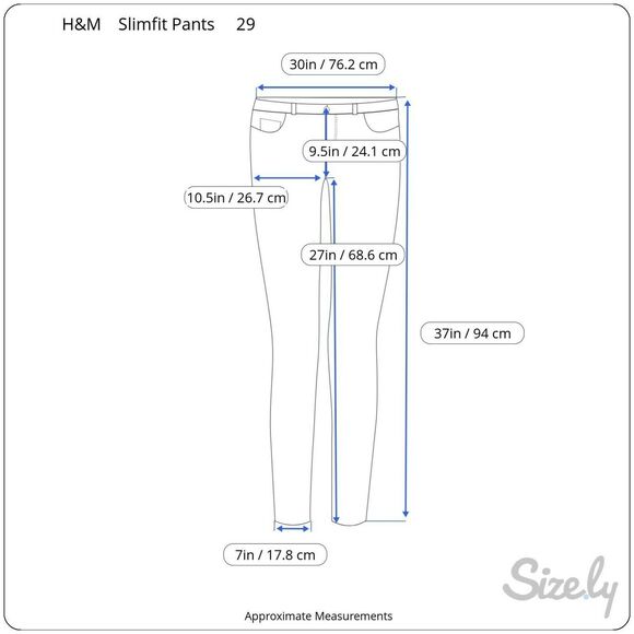 H&M SlimFit Jeans Pants Women's Size 29 Green Mid Rise Stretch Straight Leg - Picture 3 of 9